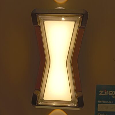 Applique Murale N 8 Blanc et Dore