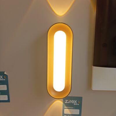 Applique Murale vertical noir dore