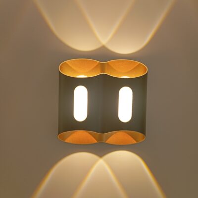 Applique Murale Wavy Noir gold 2