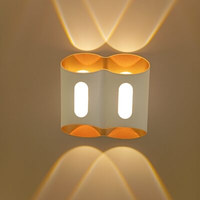 Applique Murale Wavy blanc gold 2