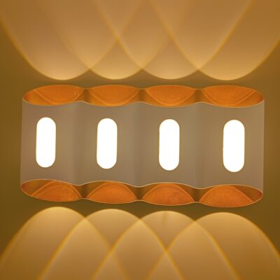 Applique Murale Wavy blanc gold 4